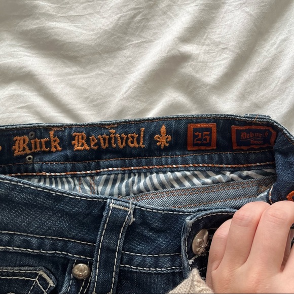 Rock revival bootcut jeans rhinestone butt - Picture 4 of 5